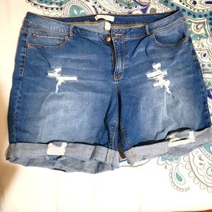 C Est 1946 denim shorts